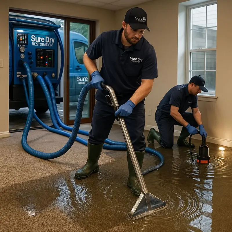 Water Extraction and Removal process in Brentwood Estates, TN